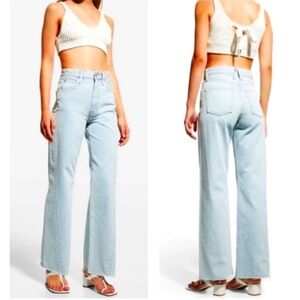 SLVRLAKE jeans Grace twisted seam in hard luck size 26 wide leg